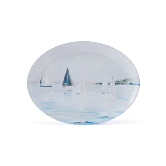 Kim Hovell Art South River Sails Melamine Platter