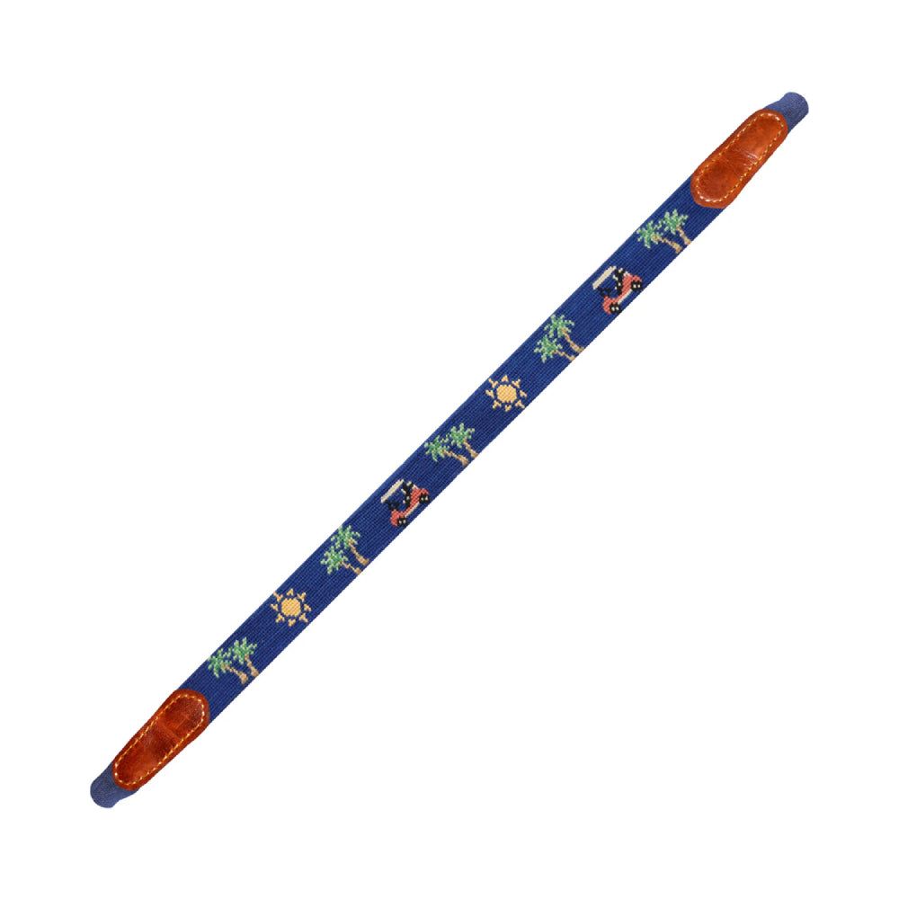 Smathers & Branson beachy golf sunglass strap (classic navy)on a white background