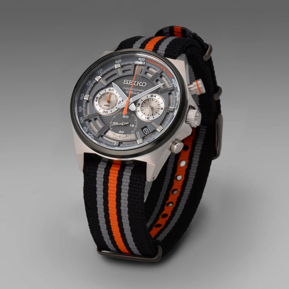 Seiko Essentials 41mm Quartz Chronograph Watch, SSB403