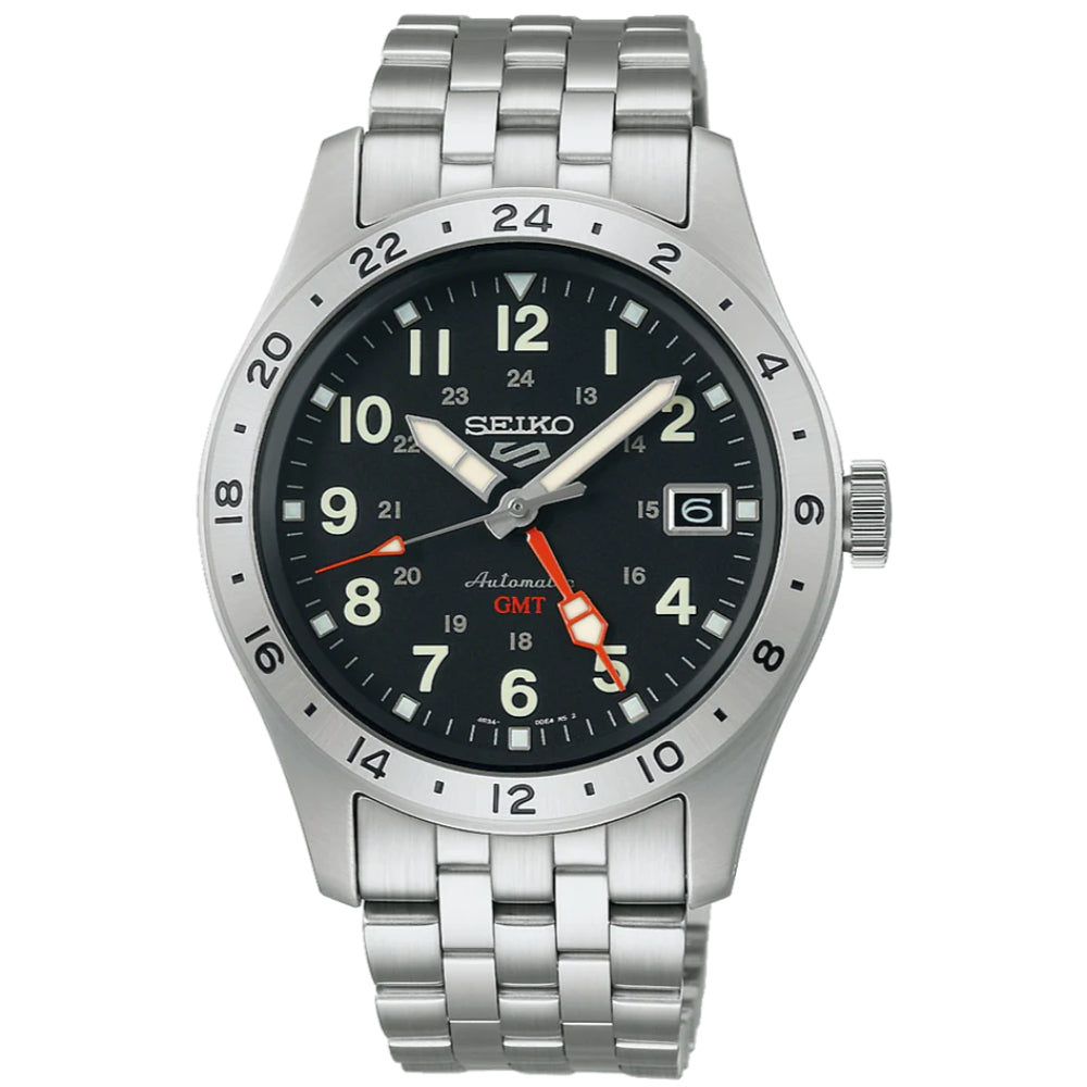 Seiko 5 Sports Field Sports Style GMT Automatic - Black Dial, SSK023