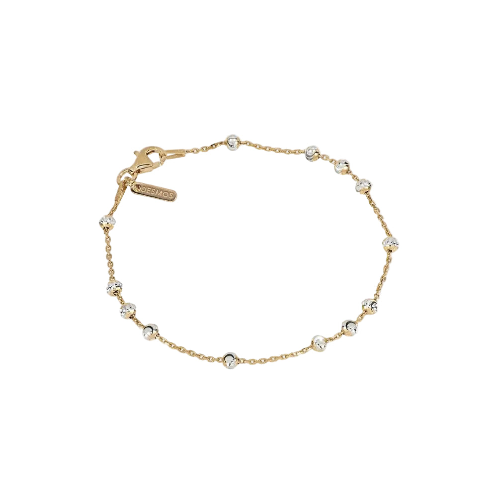 Desmos "Station Moon" Two-Tone 3 and 1 Bracelet 6.5"