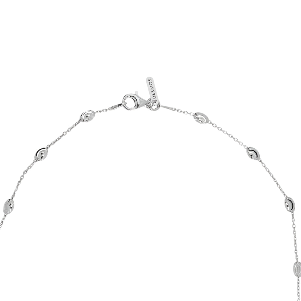 Desmos "Station Moon" Diamond-Cut Bead Necklace