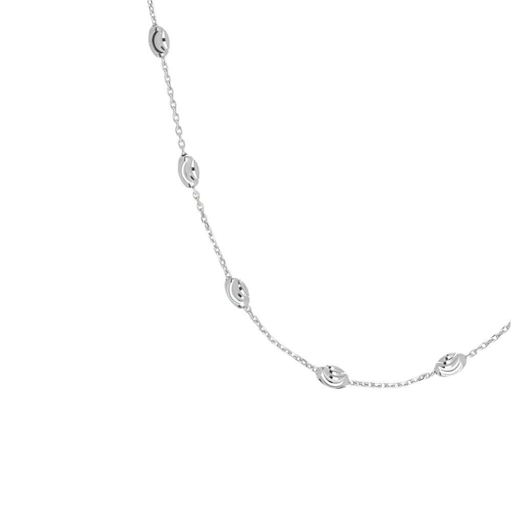 Desmos "Station Moon" Diamond-Cut Bead Necklace