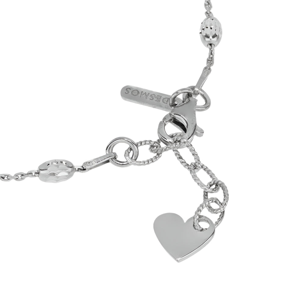 Desmos Sterling Silver Station Nebula Anklet