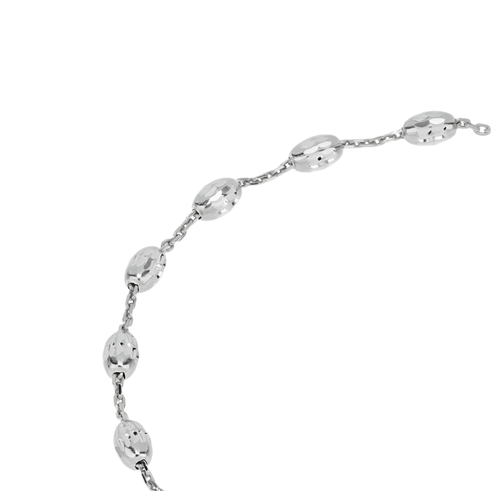 Desmos Sterling Silver Station Nebula Anklet