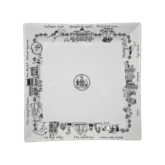 The Dish Maryland Small Square Plate