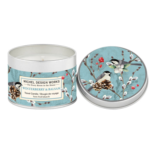 Michel Design Works Winterberry & Balsam Travel Candle