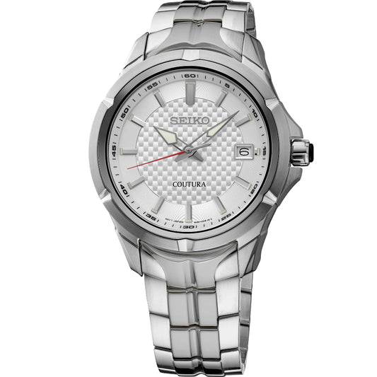 Seiko Coutura Quartz Stainless Steel, Silver Dial SUR565