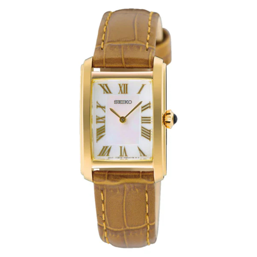 Seiko Essentials Collection Gold-Tone Quartz Watch, SWR100