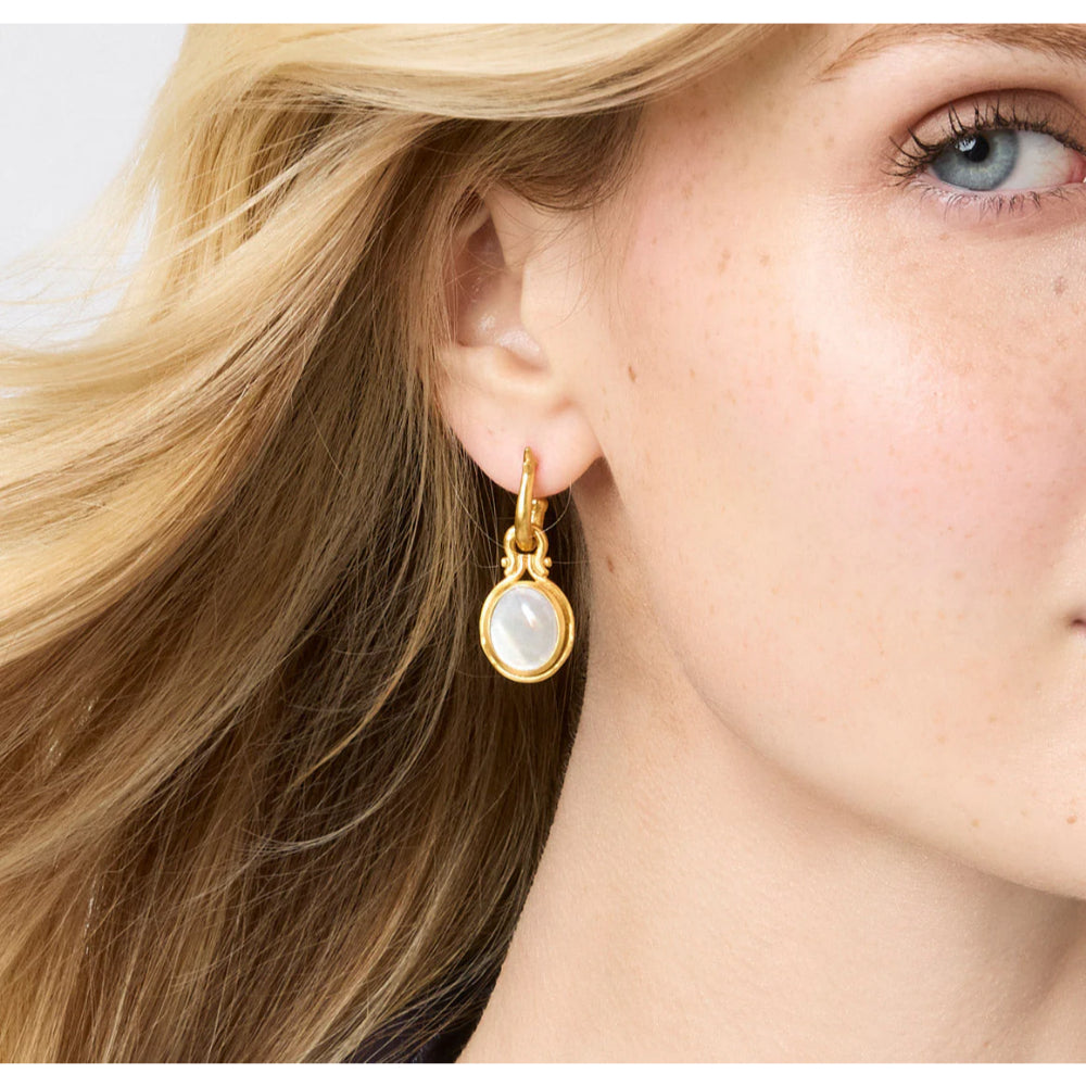 Julie Vos Saratoga Hoop & Charm Earrings