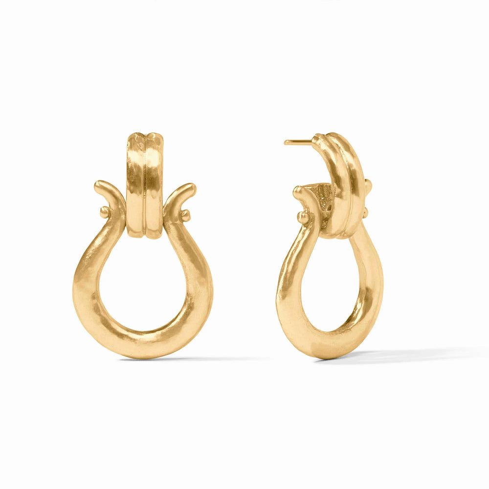 Julie Vos Saratoga Doorknocker Earrings