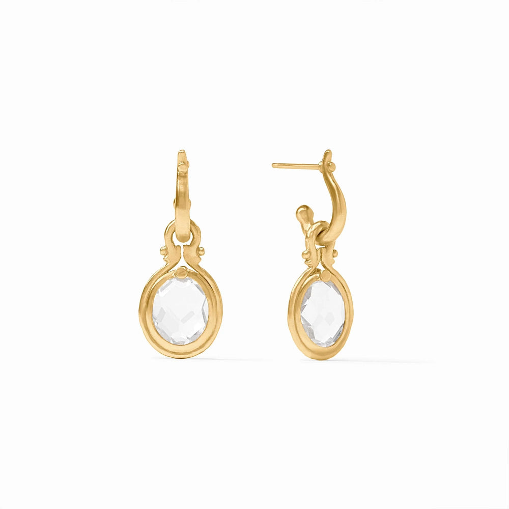 Julie Vos Saratoga Hoop & Charm Earrings