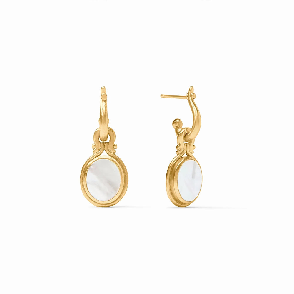 Julie Vos Saratoga Hoop & Charm Earrings