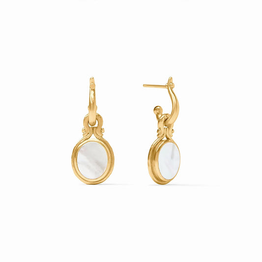 Julie Vos Saratoga Hoop & Charm Earrings