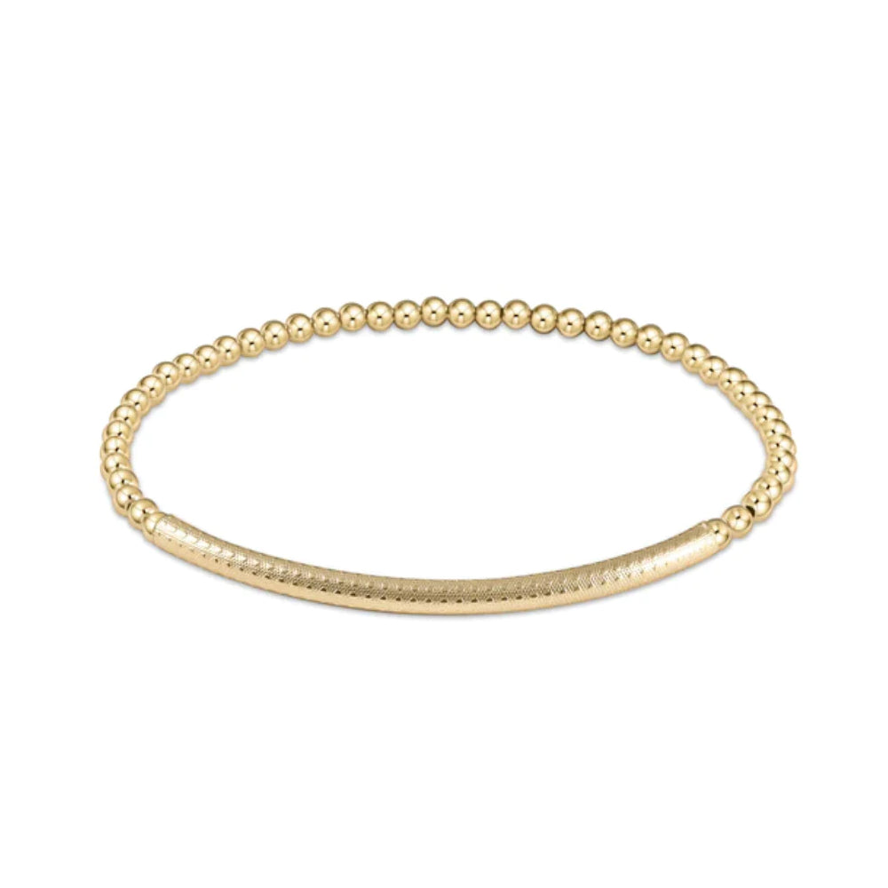 enewton Bliss Bar Smooth Gold 3mm Bracelet