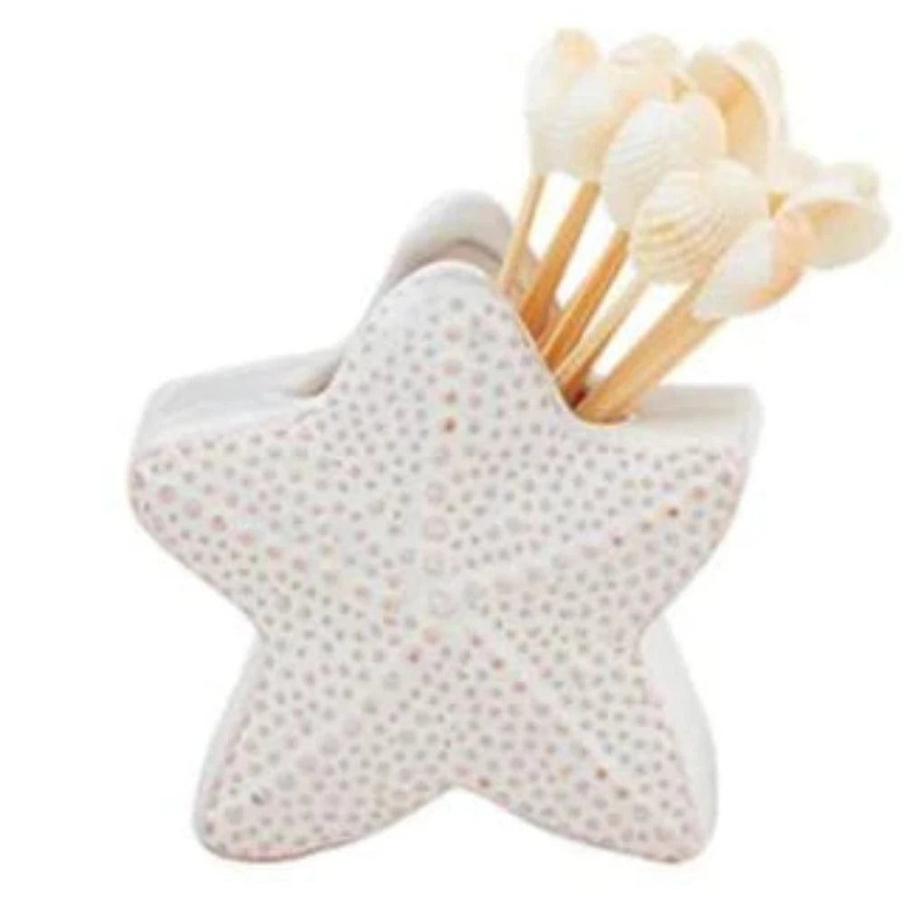 Mud Pie Shell Toothpick Caddy Sets