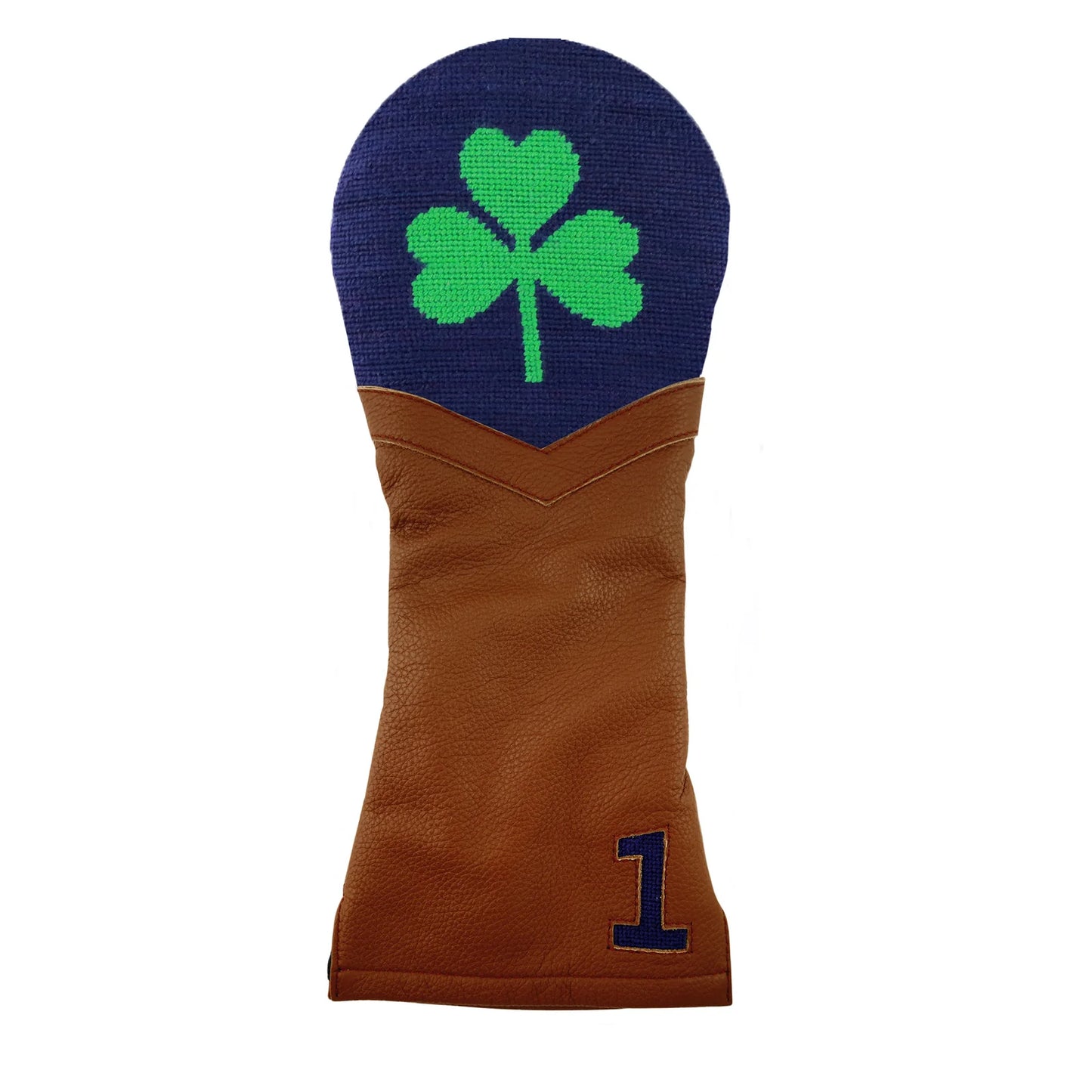 Smathers & Branson Dark Navy Chestnut Leather Driver Head Cover