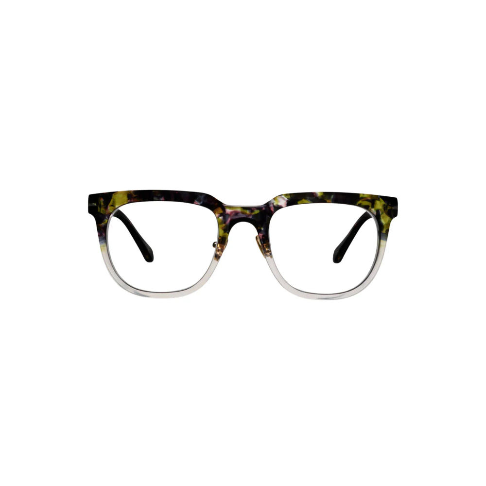 Peepers by PeeperSpecs Crawford Blue Light Reading Glasses - Olive Botanico/Gray