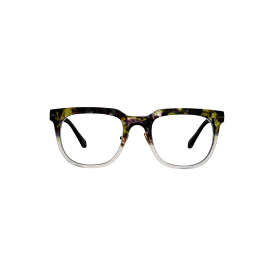 Peepers by PeeperSpecs Crawford Blue Light Reading Glasses - Olive Botanico/Gray