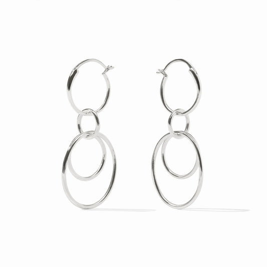 Julie Vos Silver Simone 3-in-1 Earring