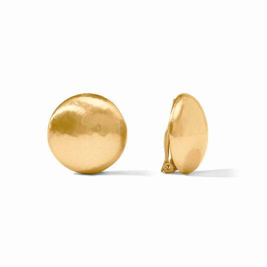 Julie Vos Gold Solara Clip Earrings