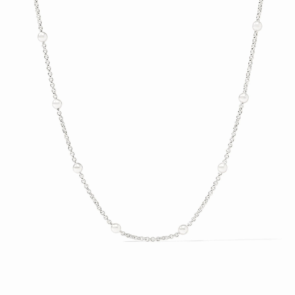 Julie Vos Silver Solara Delicate Station Necklace