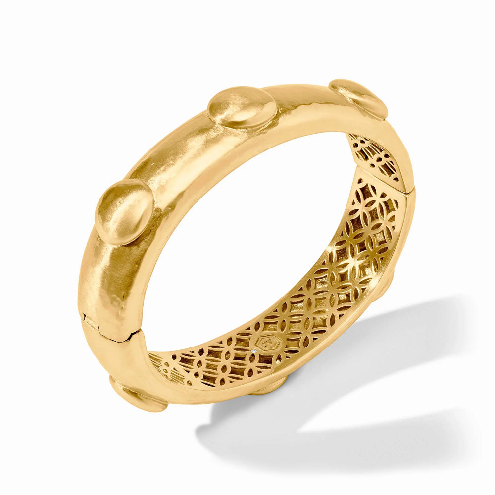 Julie Vos Gold Solara Hinge Bangle