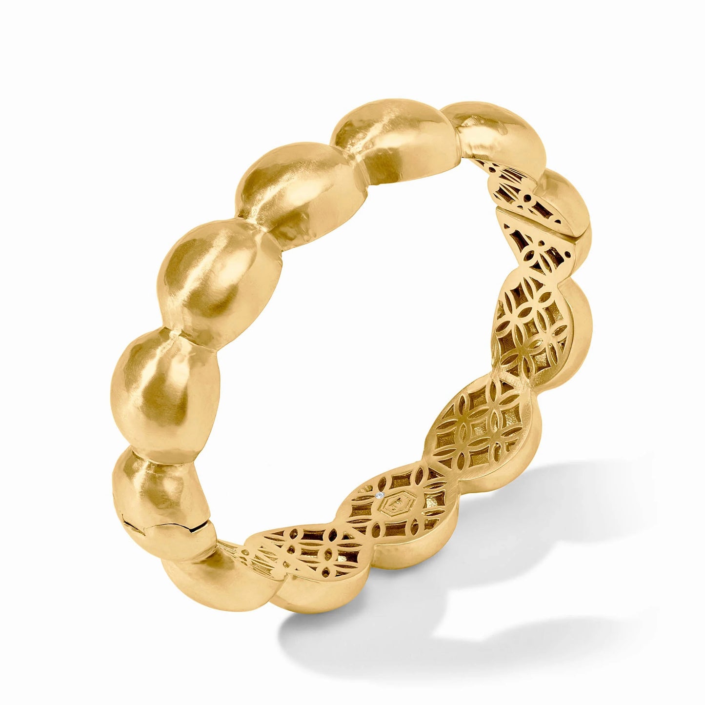 Julie Vos Gold Solara Nova Hinge Bangle