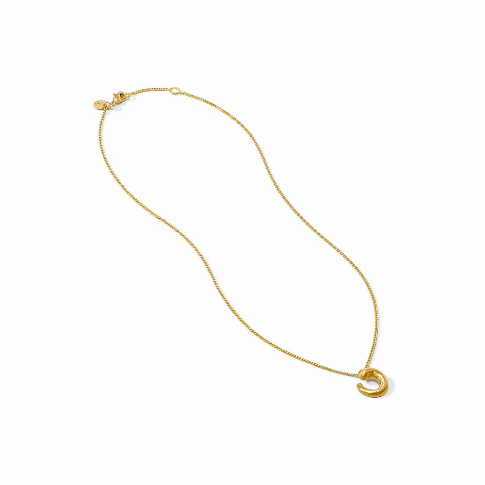 Julie Vos Gold Solara Spiral Delicate Necklace