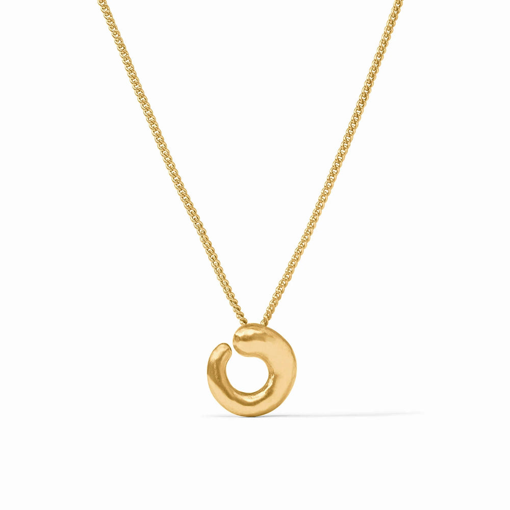 Julie Vos Gold Solara Spiral Delicate Necklace