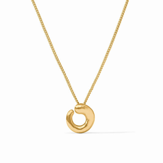 Julie Vos Gold Solara Spiral Delicate Necklace