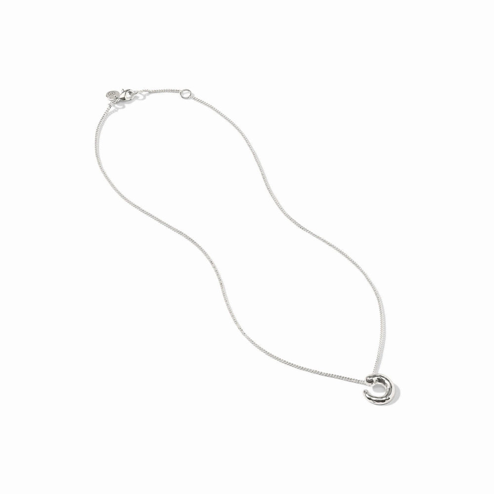 Julie Vos Silver Solara Spiral Delicate Necklace
