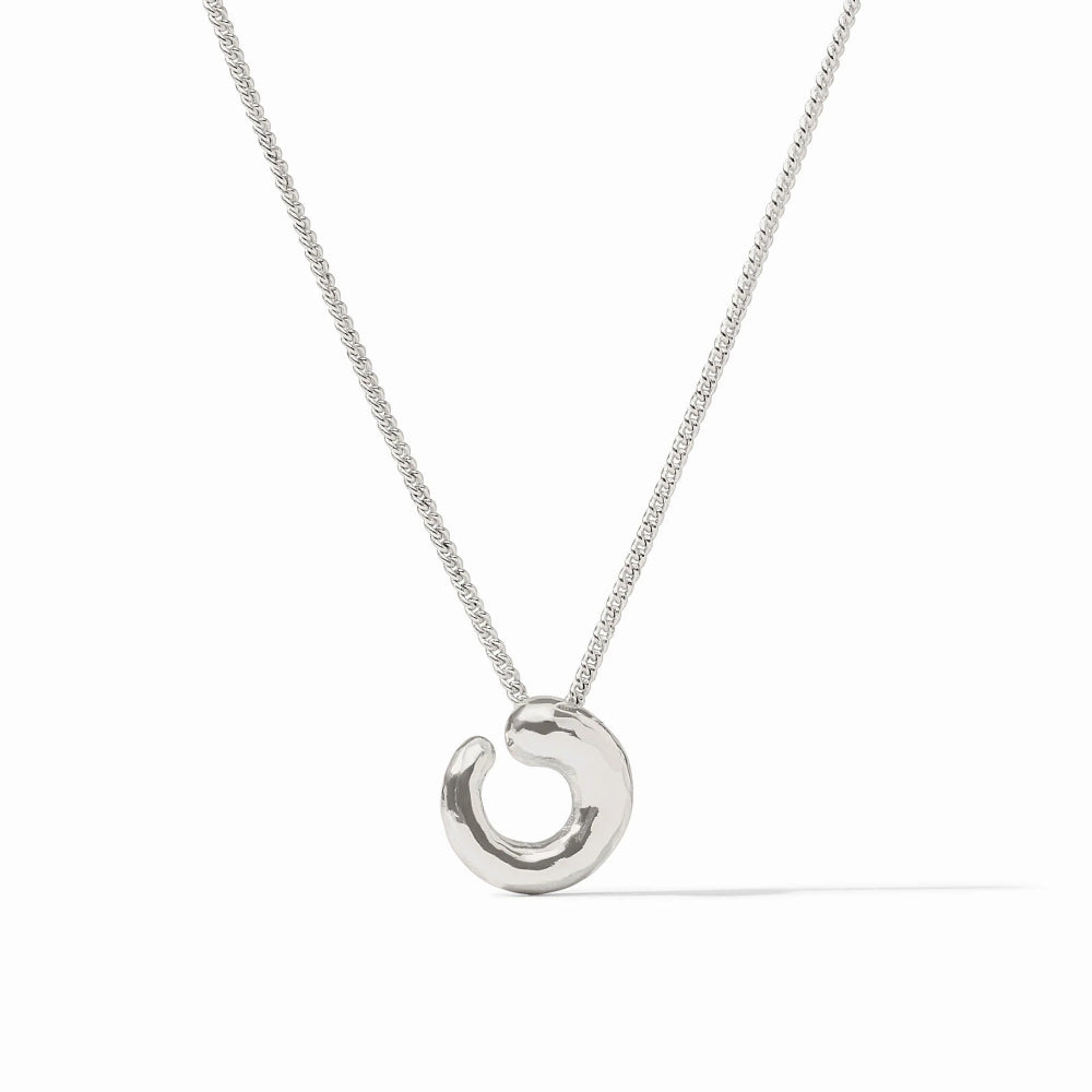 Julie Vos Silver Solara Spiral Delicate Necklace