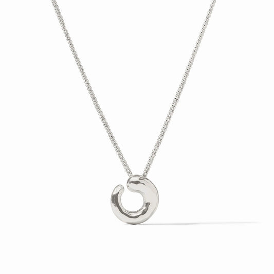 Julie Vos Silver Solara Spiral Delicate Necklace
