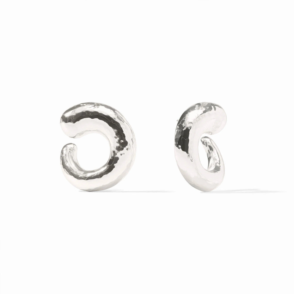 Julie Vos Silver Solara Spiral Earring