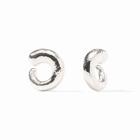 Julie Vos Silver Solara Spiral Earring