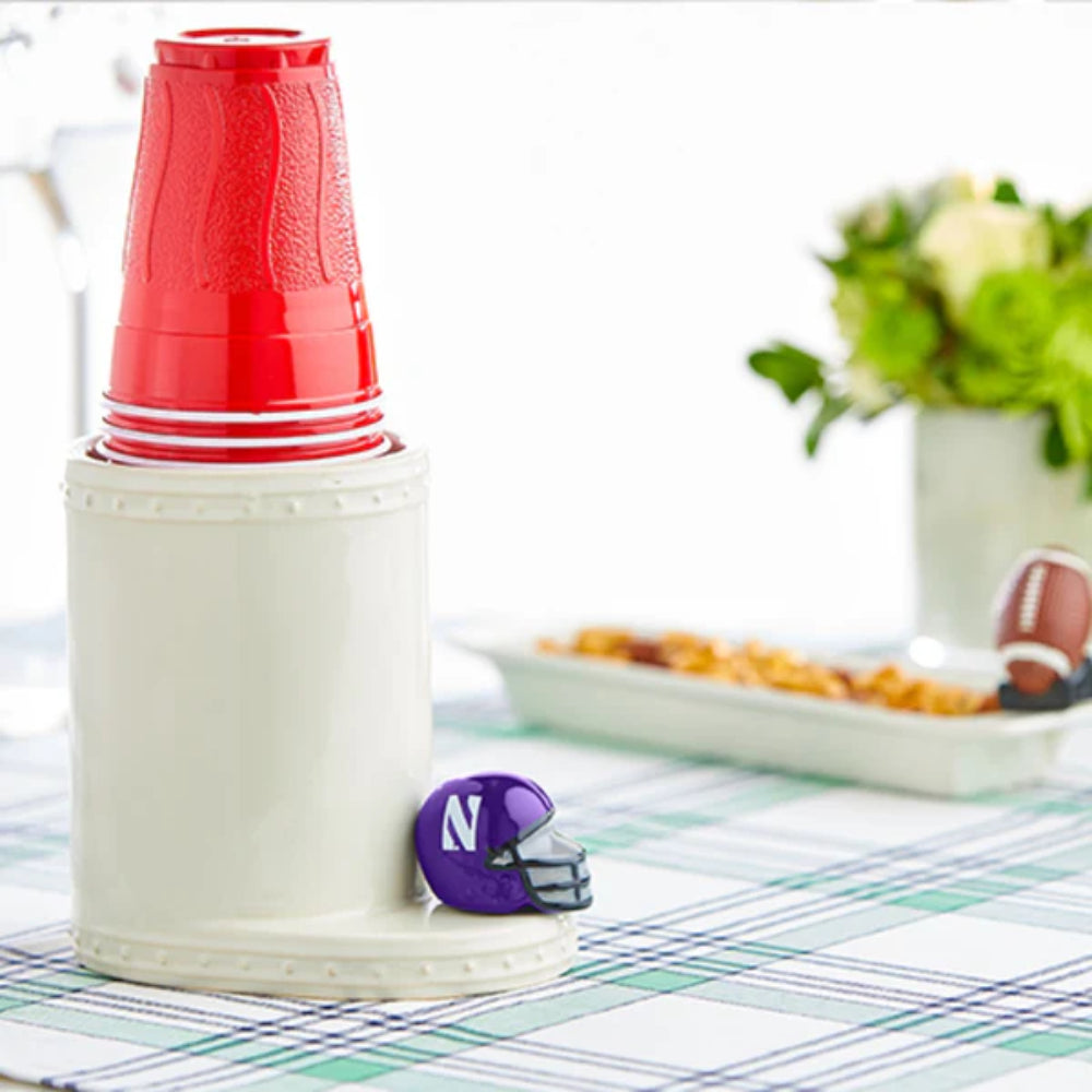 Nora Fleming Northwestern Helmet Mini