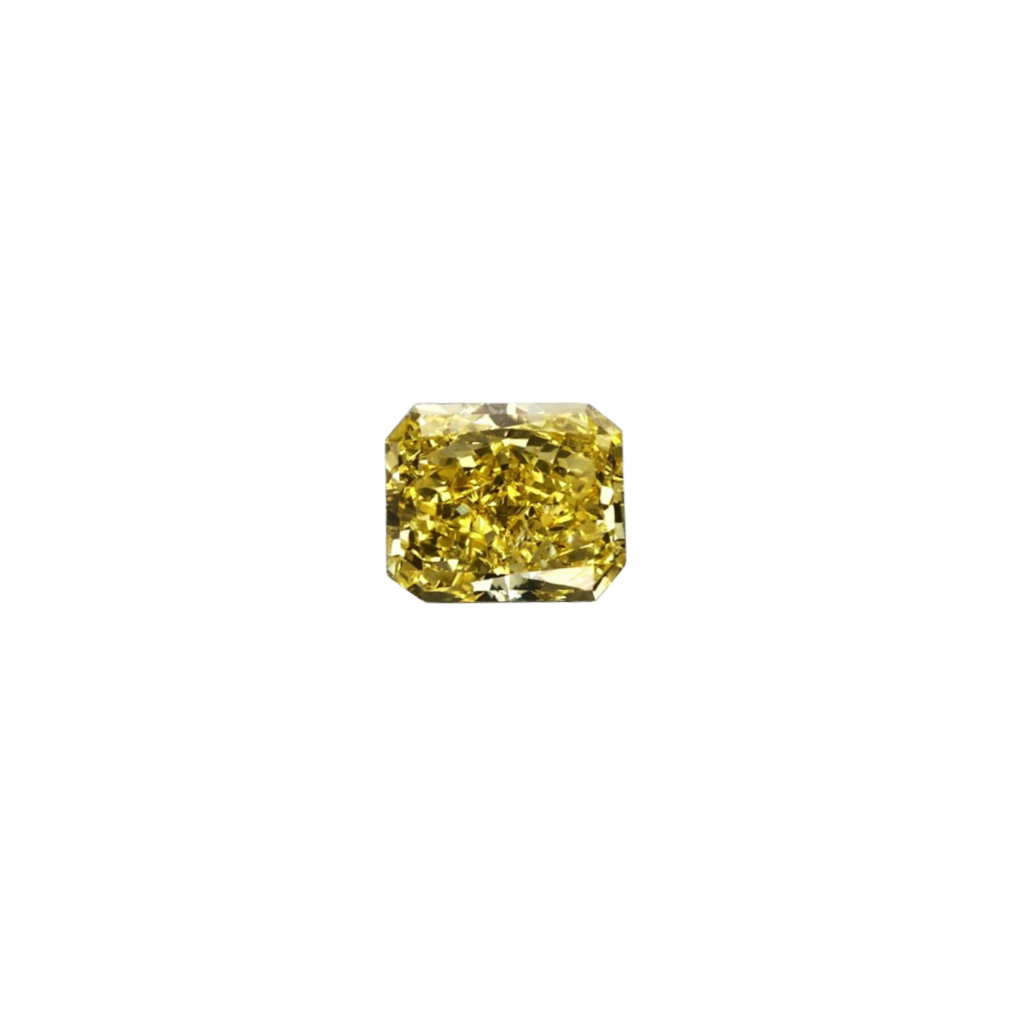 Radiant 1.68ct Fancy Yellow Color Treated SI1 Diamond