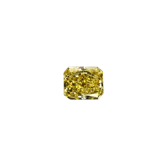 Radiant 1.68ct Fancy Yellow Color Treated SI1 Diamond