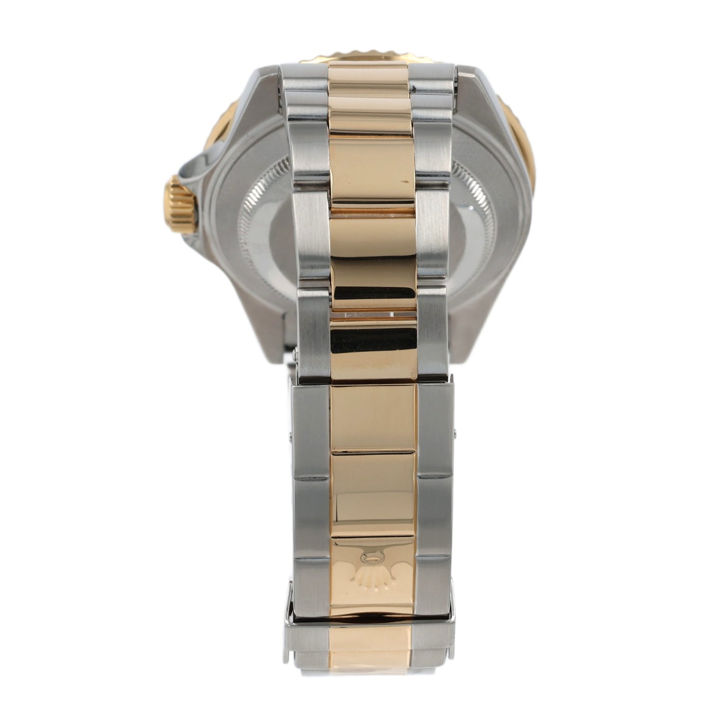 Estate Rolex Two-Tone OP Date 40mm Submariner Custom Silver Serti Diamond and Sapphire Dial 16613T C.2002