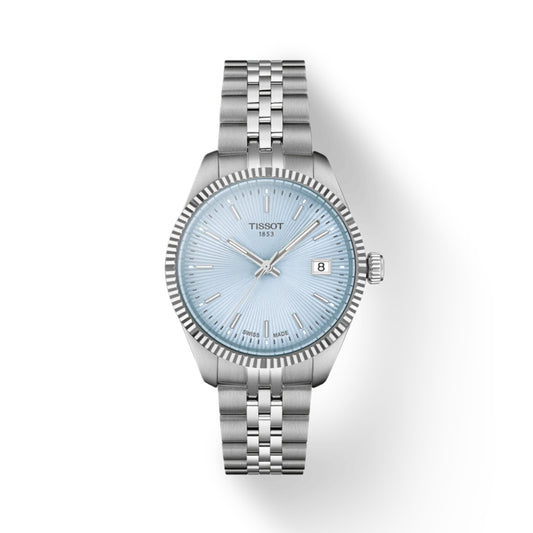 Tissot Ballade 34mm Quartz Watch with Ice Blue Dial
