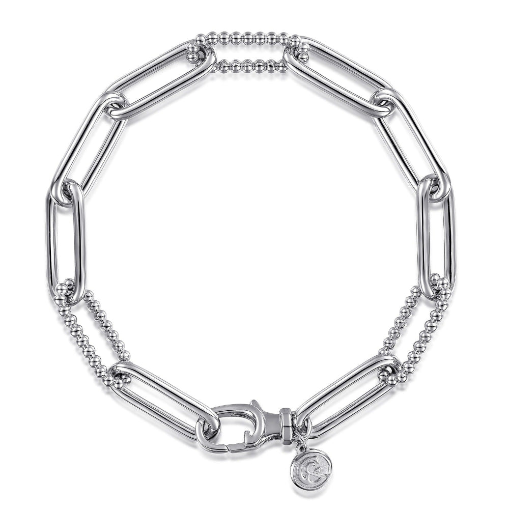 Silver chain bracelet