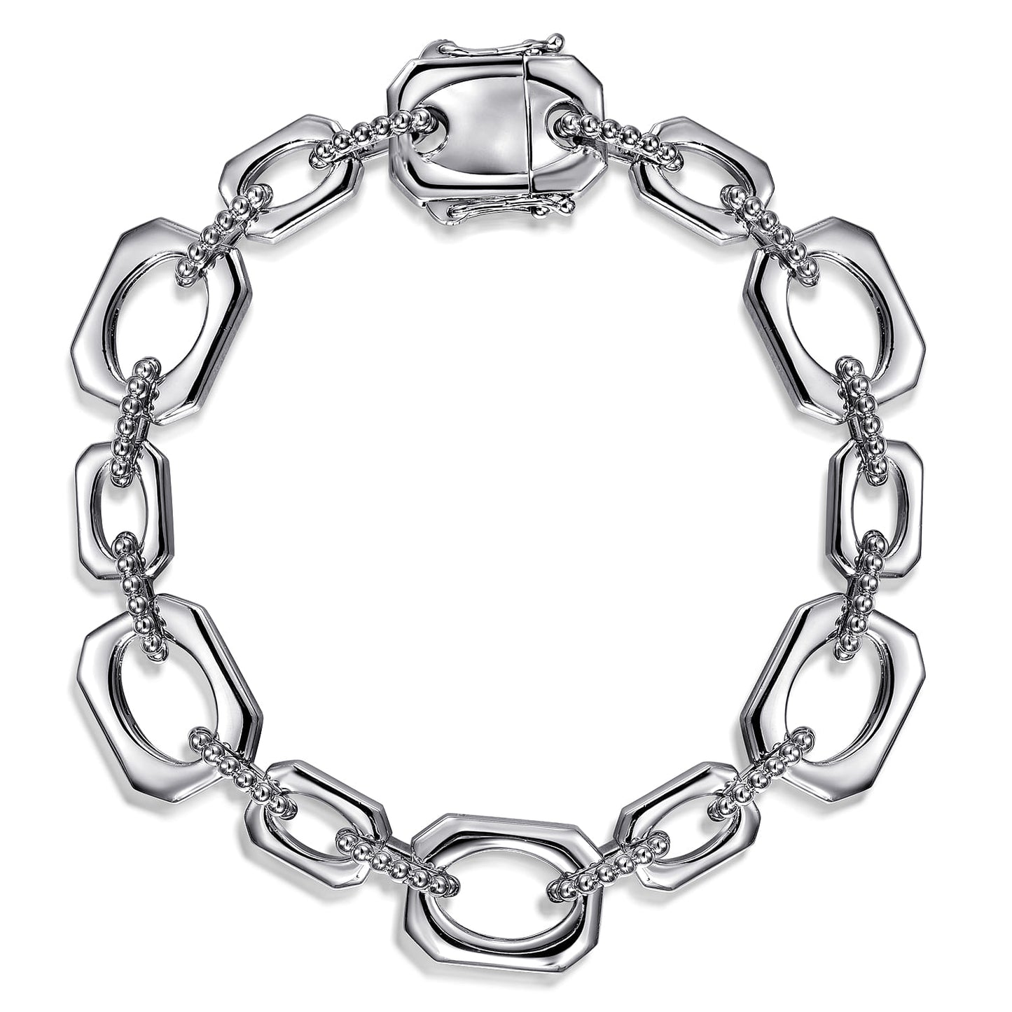 Gabriel & Co. SS Bujukan Collection Square Link Chain Bracelet