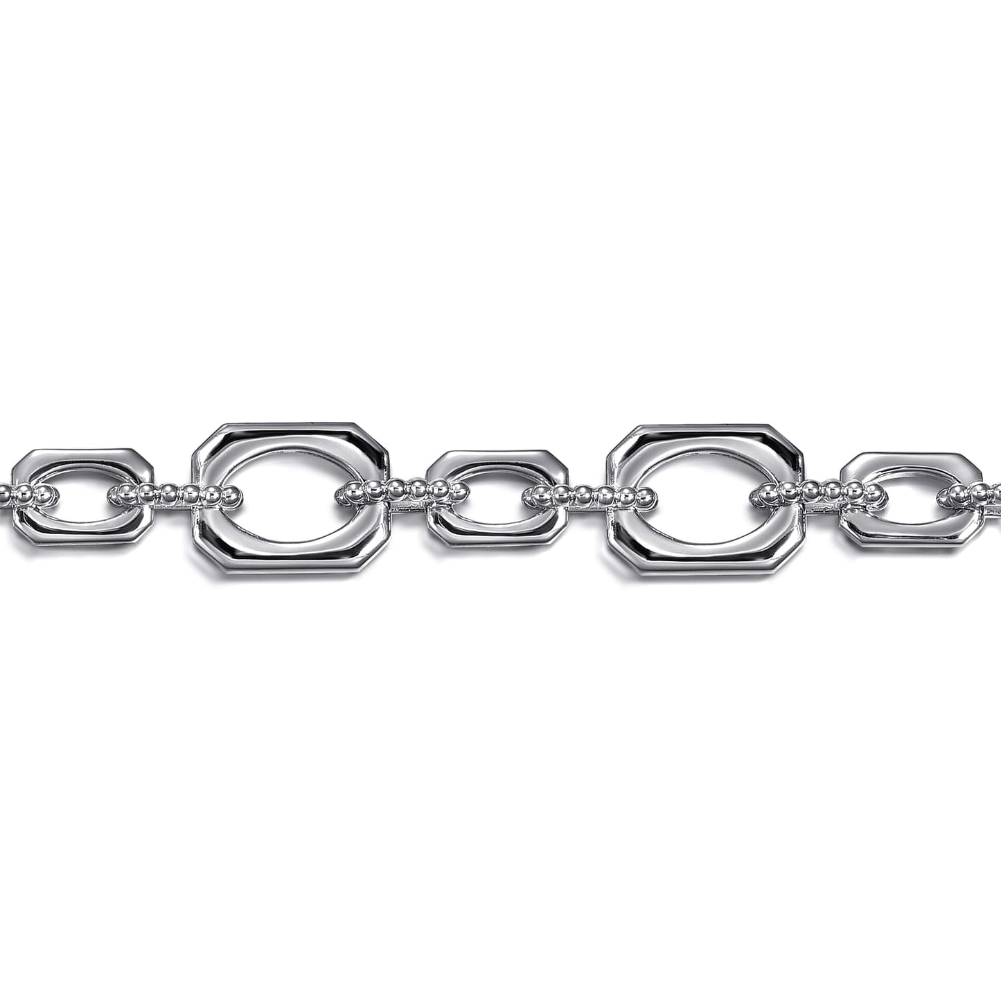 Gabriel & Co. SS Bujukan Collection Square Link Chain Bracelet