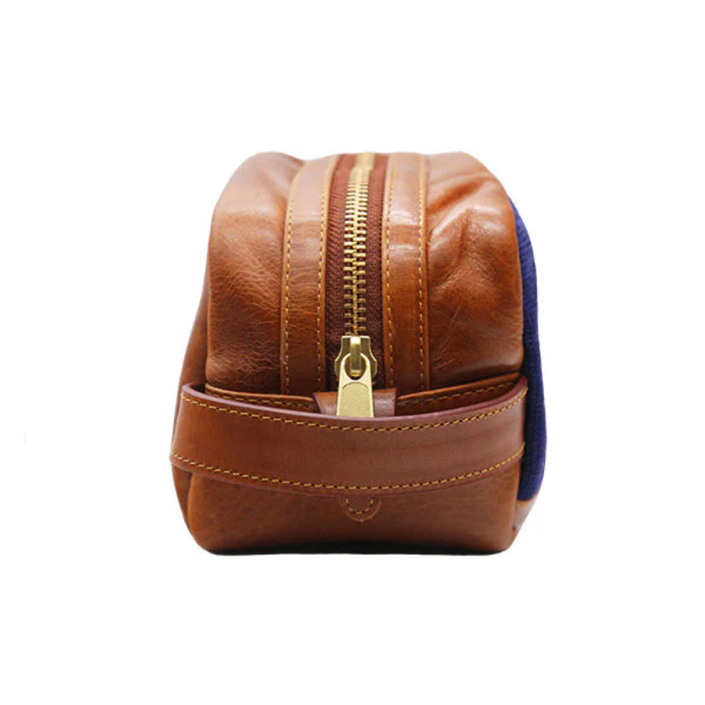 Smathers & Branson Fish and Tackle Pattern Toiletry Bag (Dark Navy)