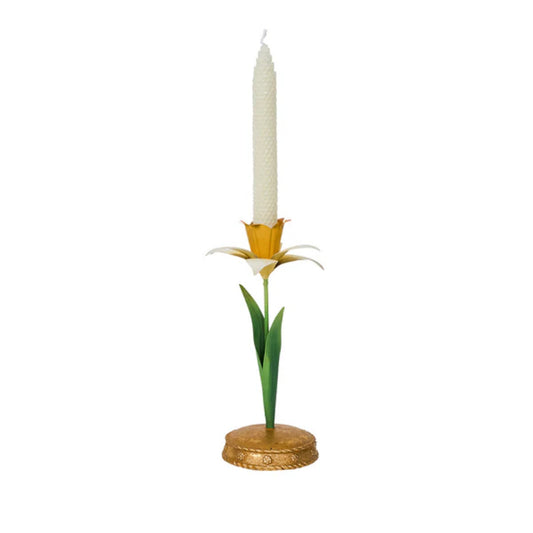 Juliska Meadow Walk Daffodil 9" Candlestick - Yellow