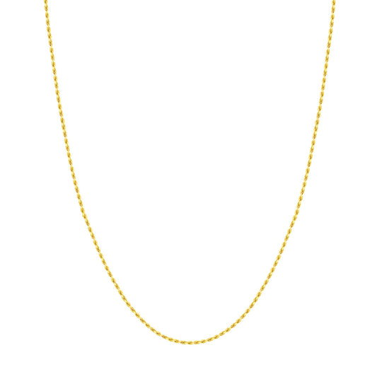 14k Gold Diamond-Cut Rope Chain 18"