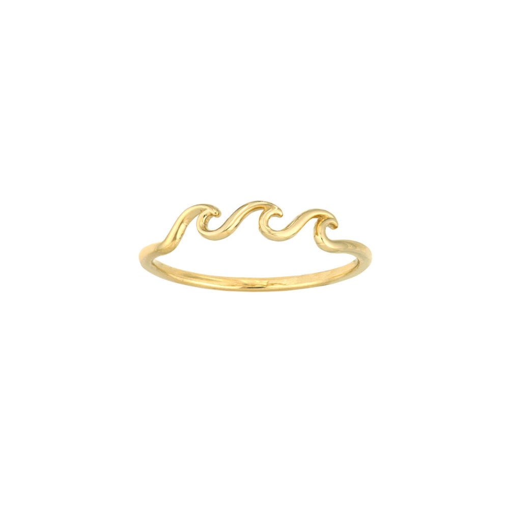 14k Gold Triple Wave Ring