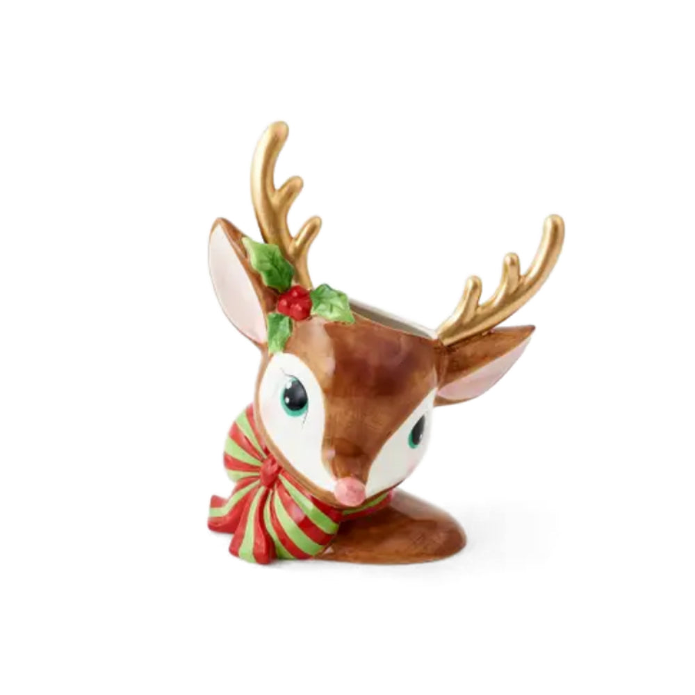 One Hundred 80 Degrees Reindeer Ceramic Planters