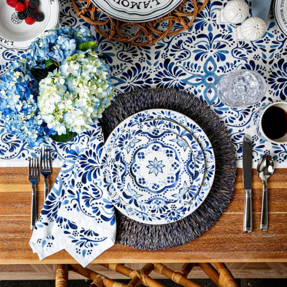 Juliska Iberian 18" x 90" Table Runner - Indigo